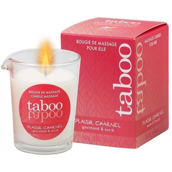 RUF Taboo massage candle for her plaisir charnel cocoa flower scent