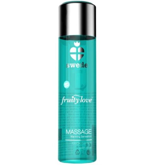 SWEDE Fruity love warming effect massage oil black currant and lime 60 ml