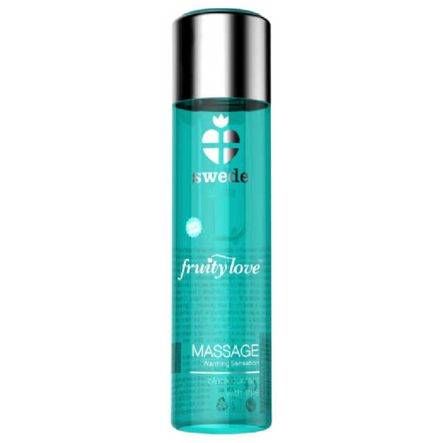 SWEDE Fruity love warming effect massage oil black currant and lime 120 ml