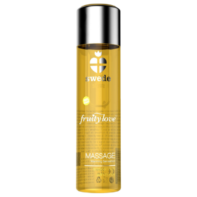 SWEDE Fruity love warming effect massage oil tropical fruity with honey 120 ml.