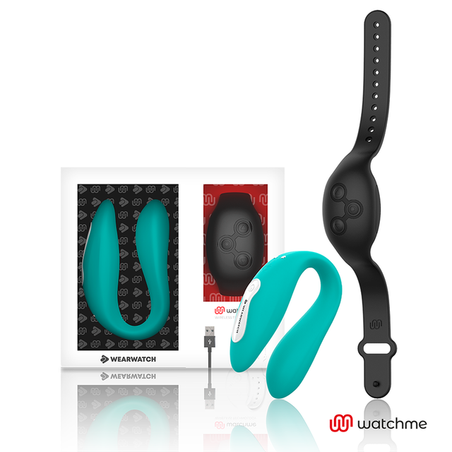 WEARWATCH Dual technology vibrator watchme aquamarine / jet